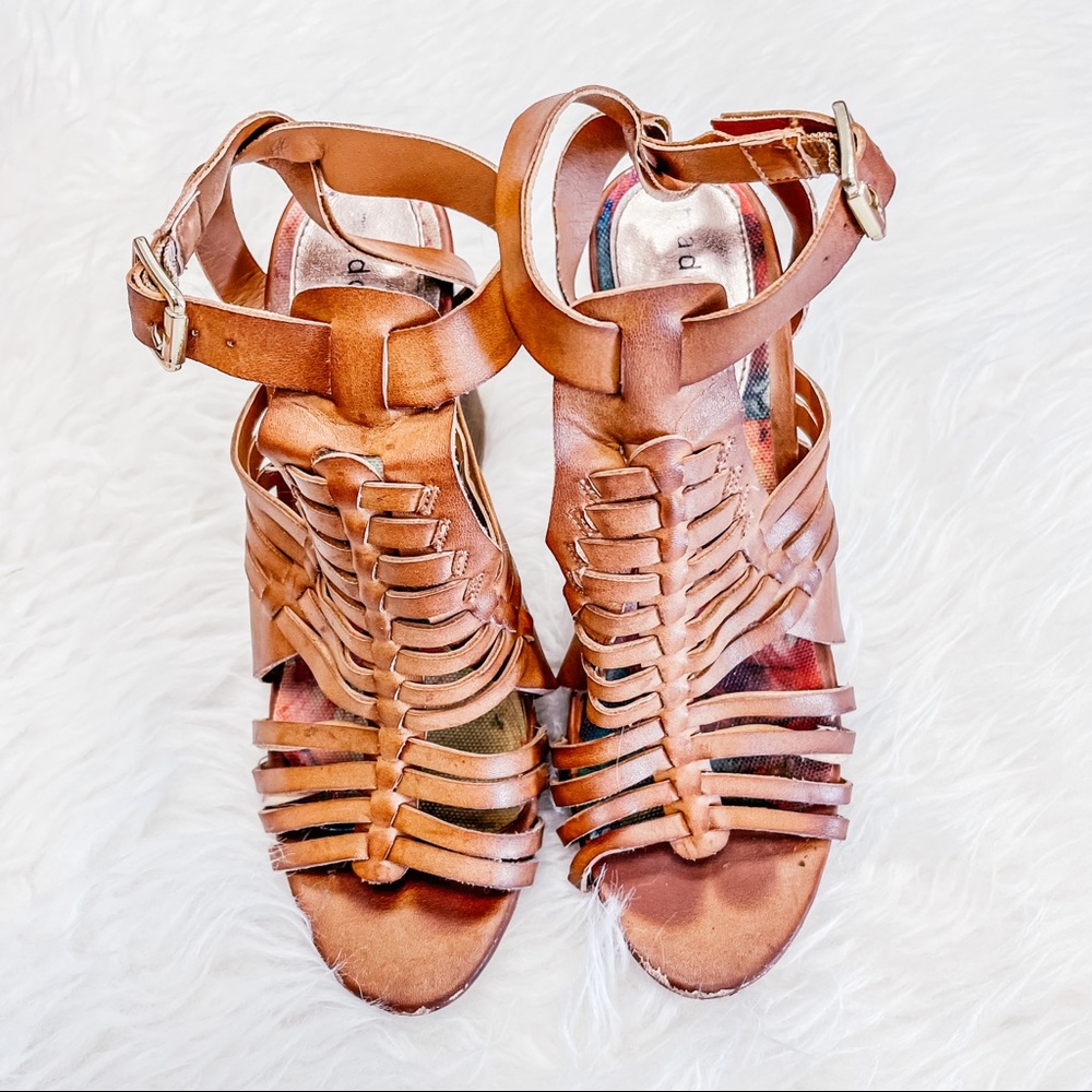 MADDEN GIRL BLOCK HEEL REMIE CAGE SANDAL - Picture 3 of 5